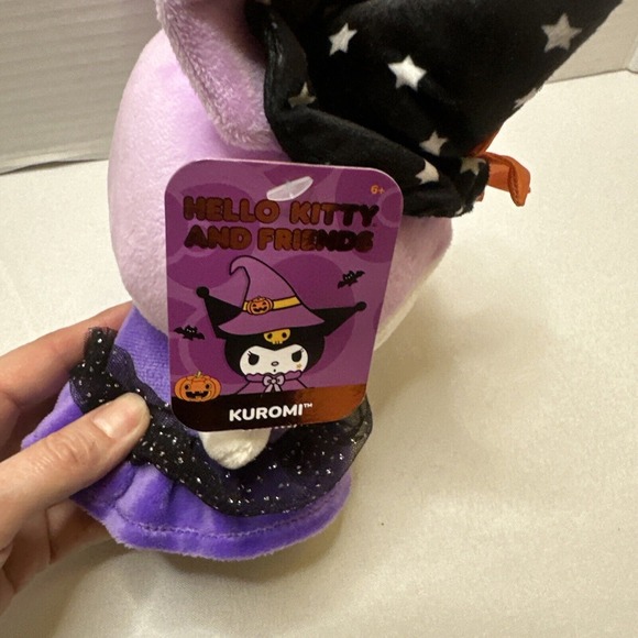 KUROMI Hello Kitty Halloween Plush 2024: Witch Costume 8" NEW - Picture 3 of 6